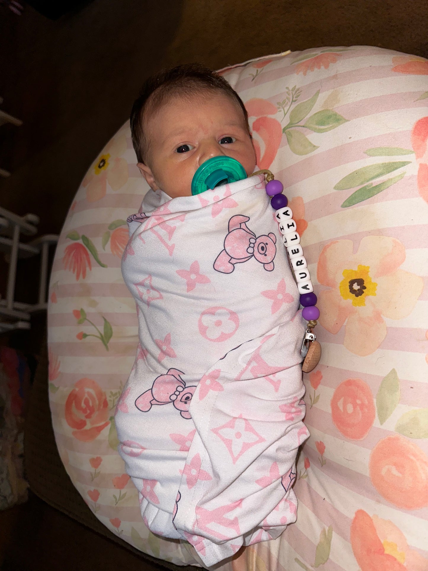 Swaddle blanket (retro floral)