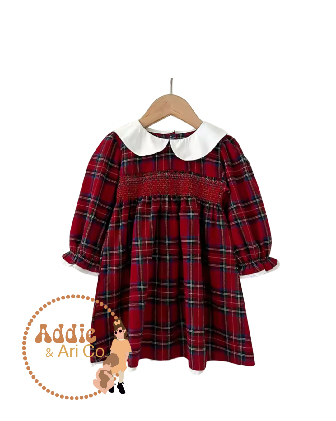 Simple Vintage (Flannel & Smocked) Dress