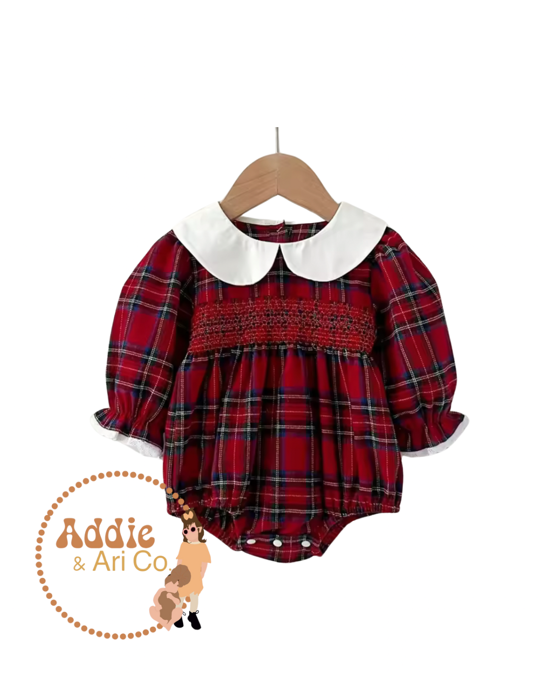 Romper Traditional (Flannel & Smocked)
