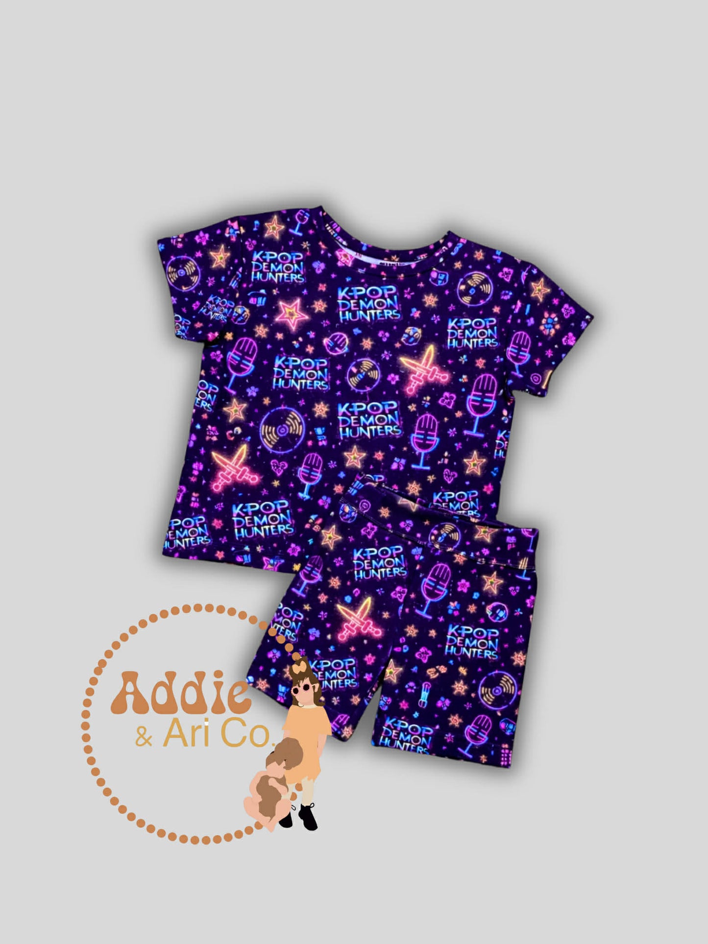 2T - Purple K-POP Lounge Set