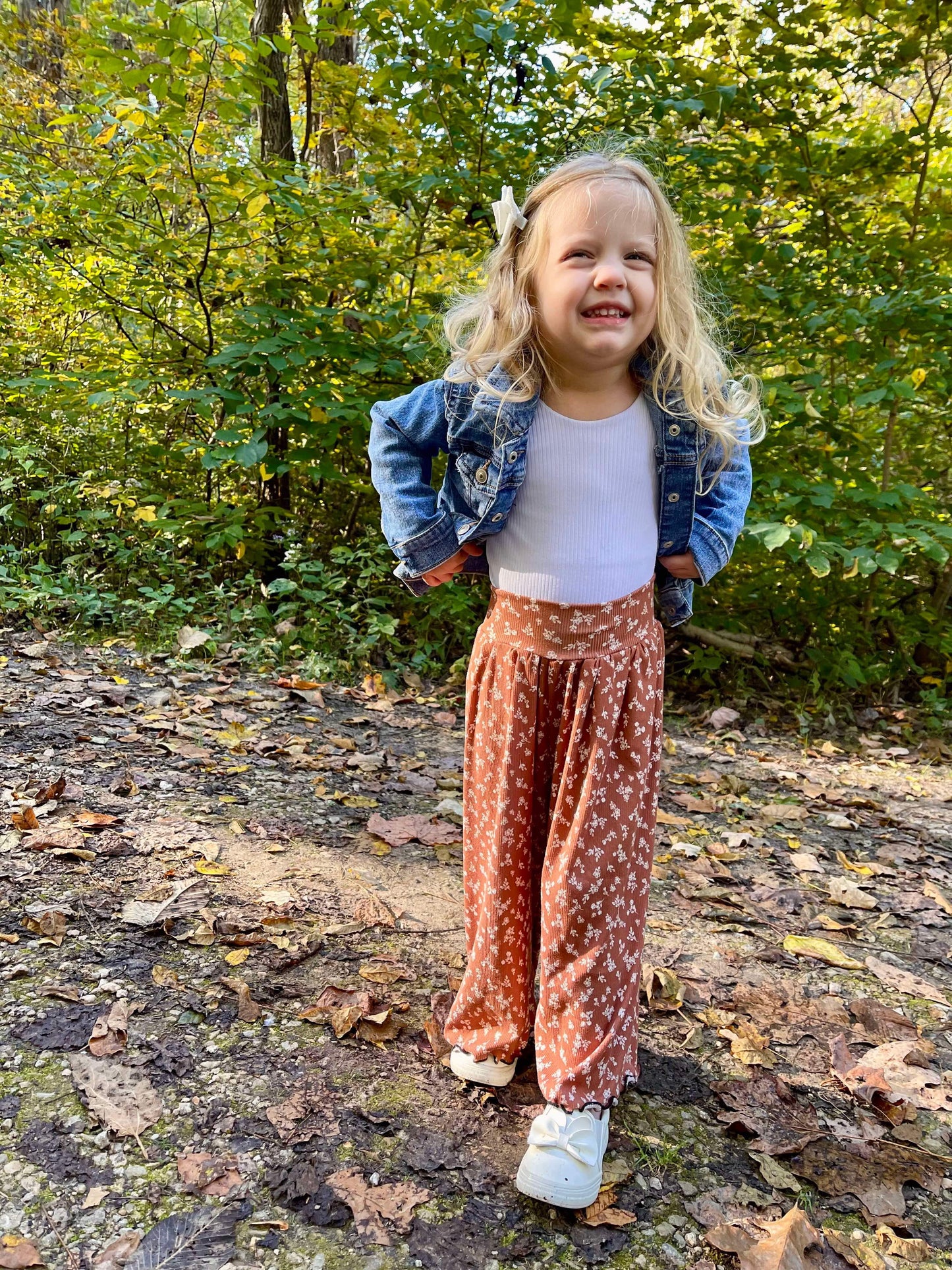 6M pumpkin/ghost flow pants