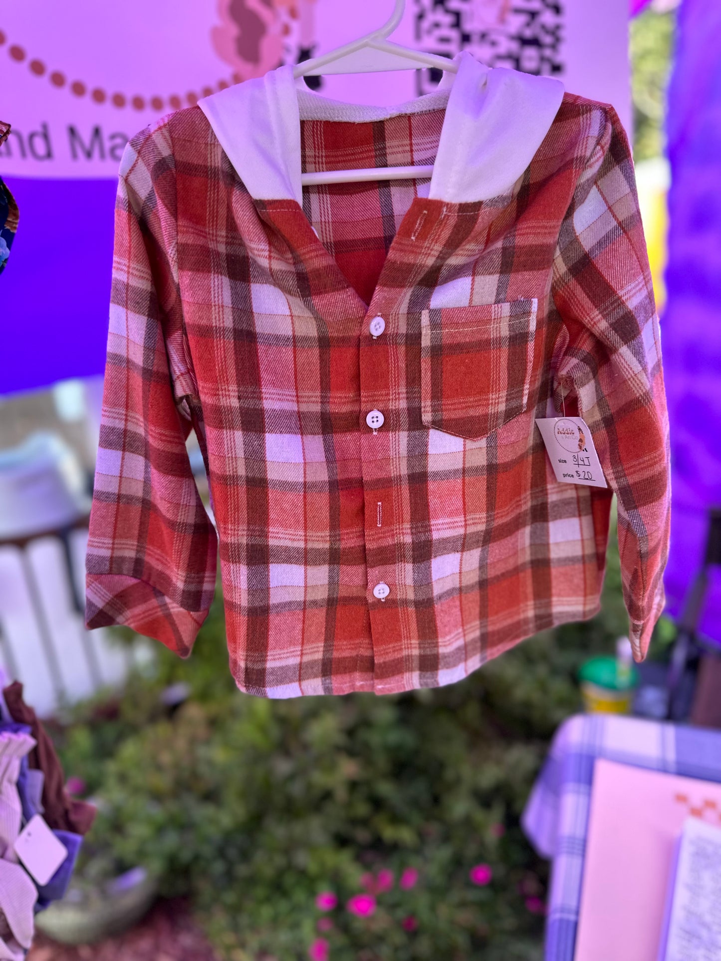 Unisex Hooded Flannel