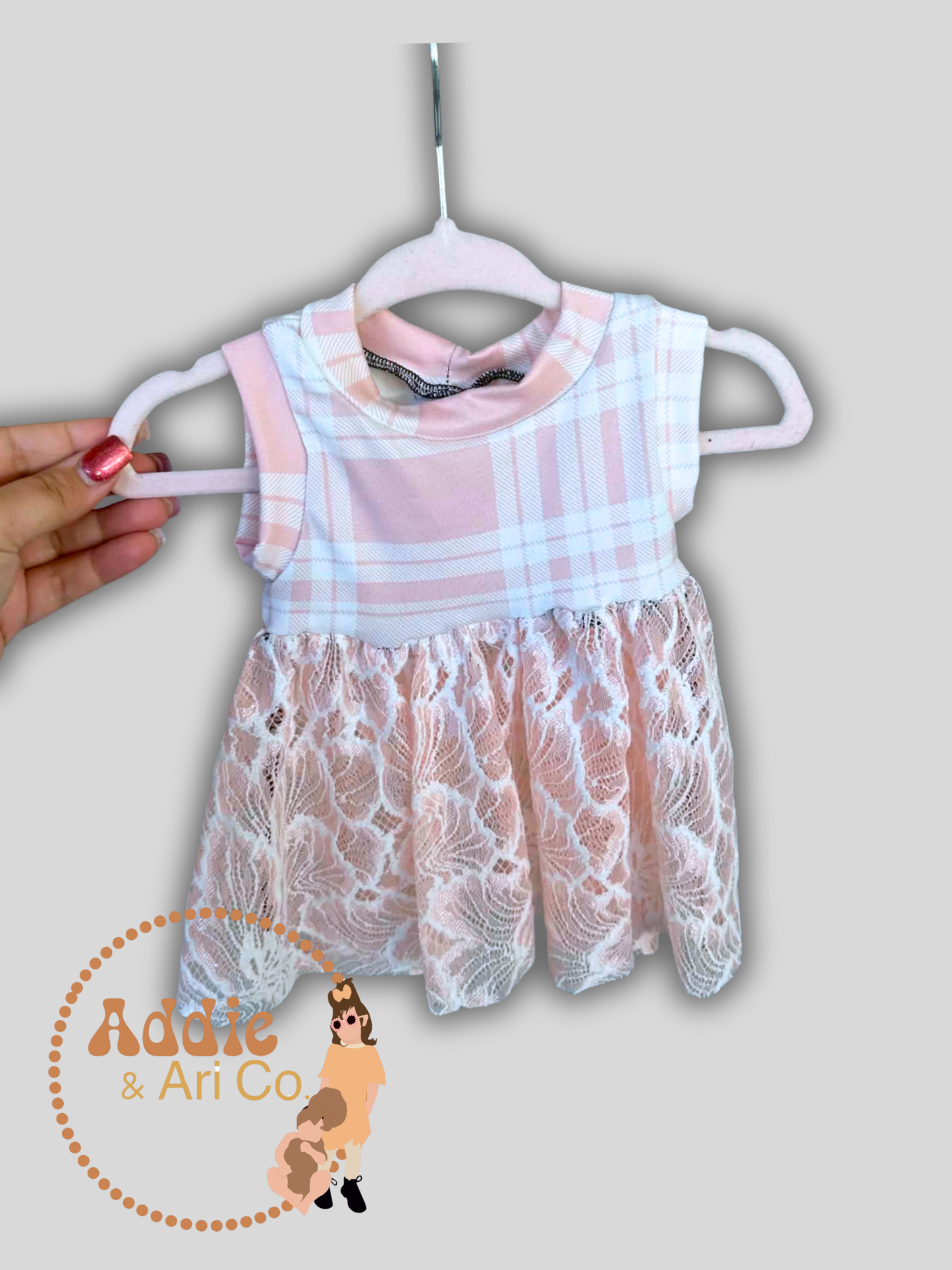 6M - Pink Tank Peplum