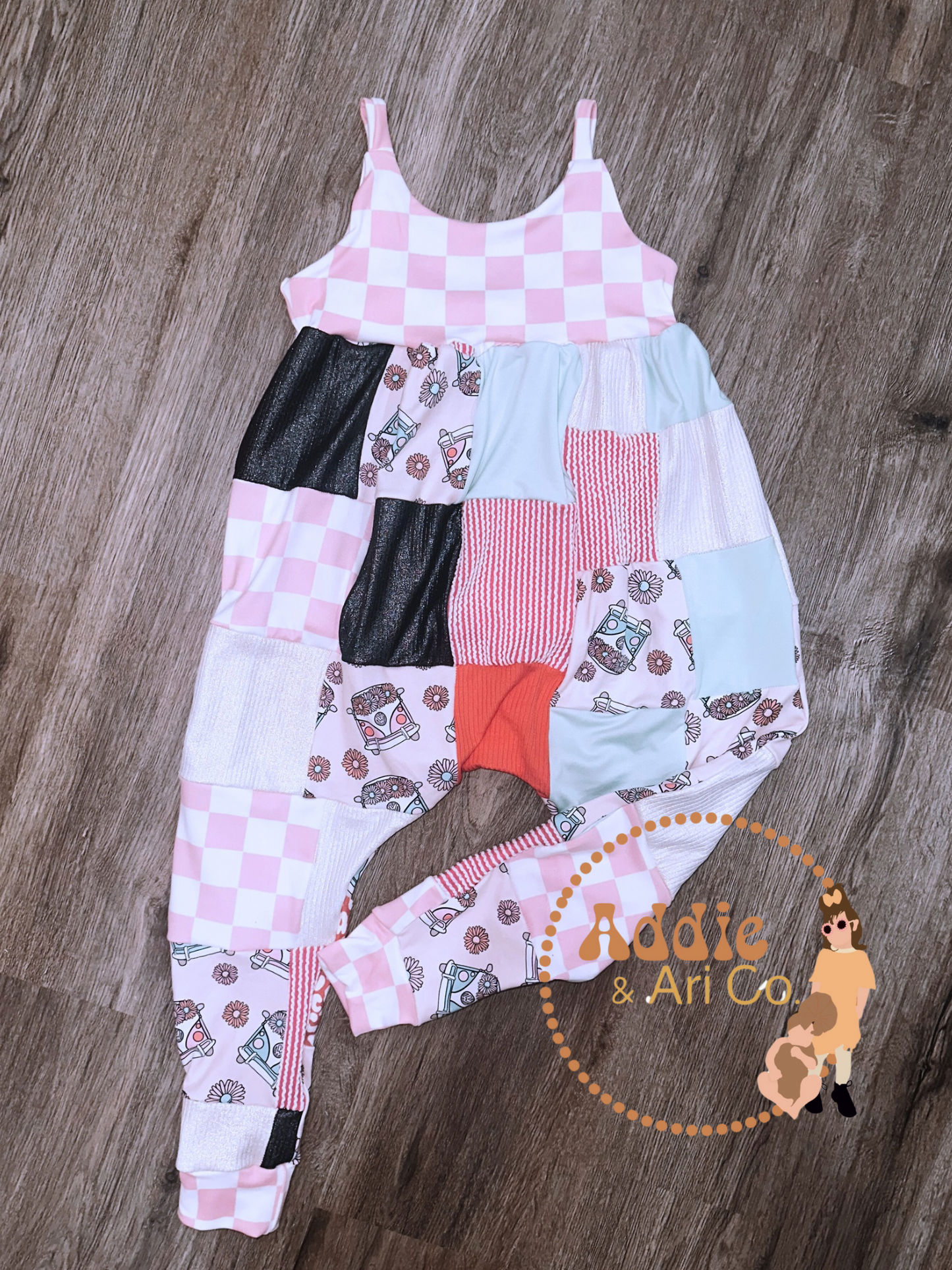 Custom patchwork romper