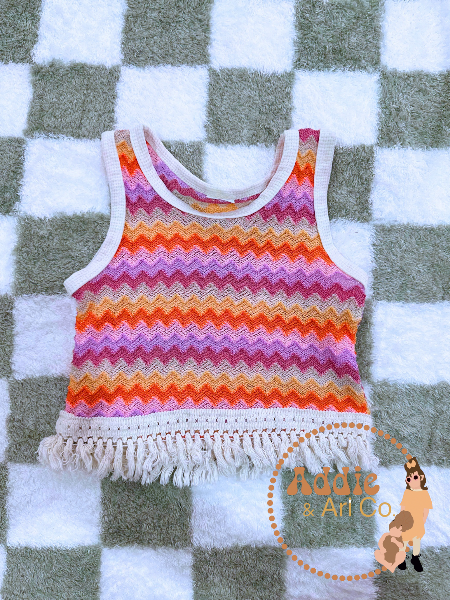 18/24M - Boho Fringe Tank