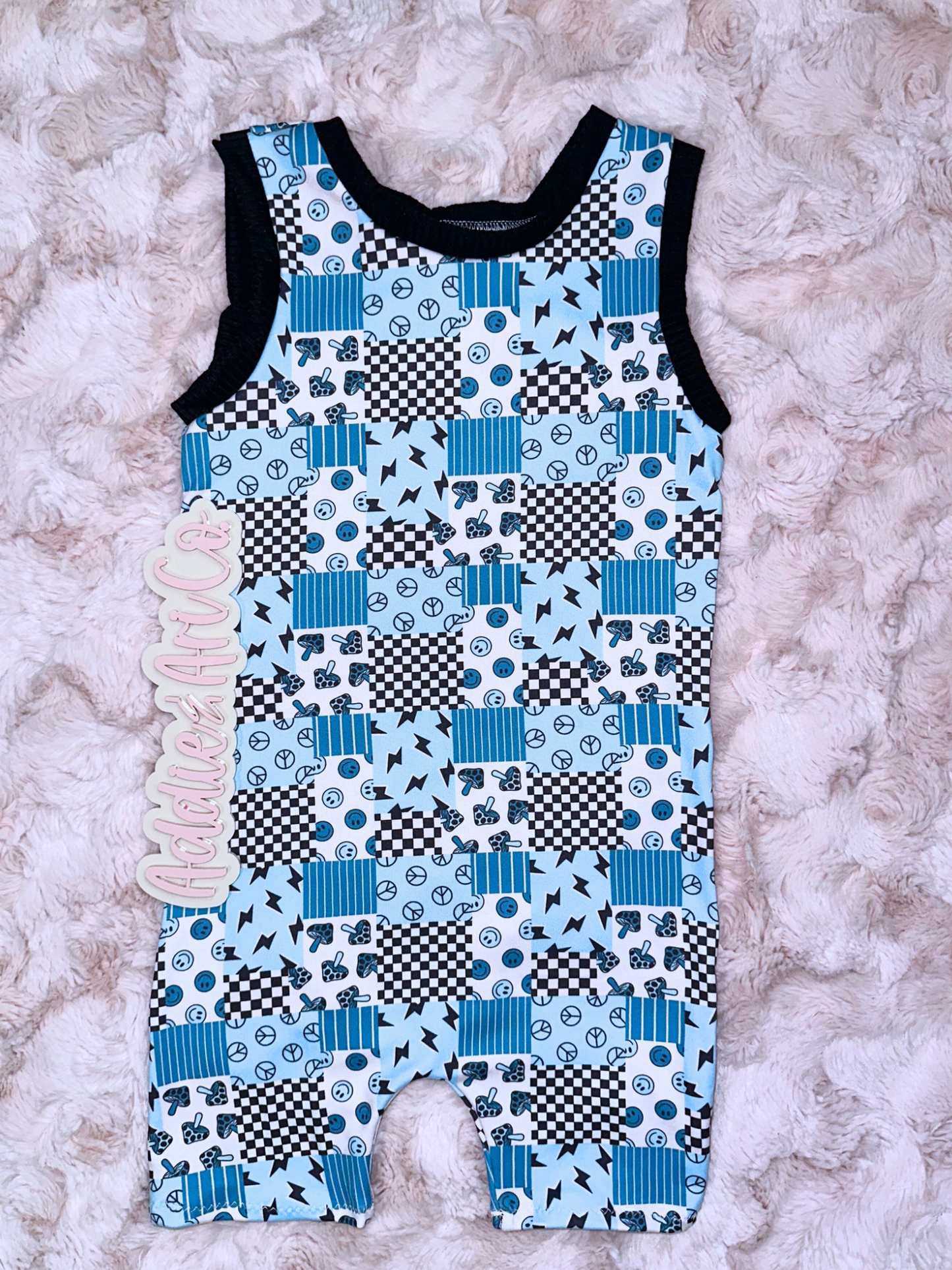 Ollie romper (mystery print)