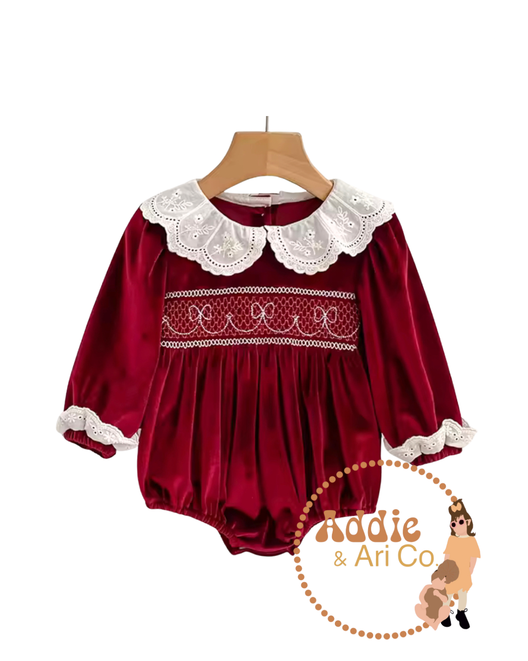 Romper Traditional (Velvet & Embroidered)