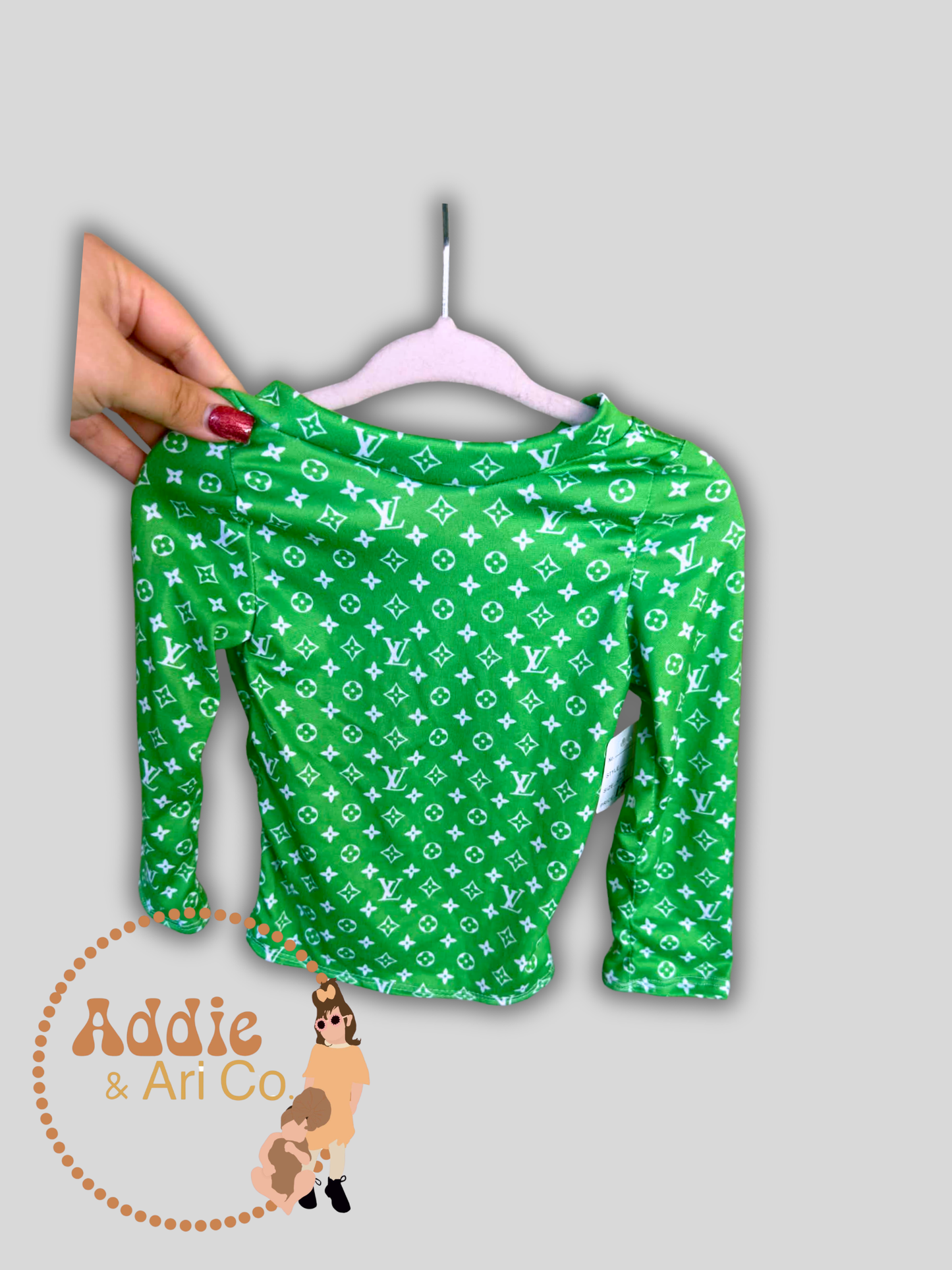 2T - Boujee Green Long Sleeve