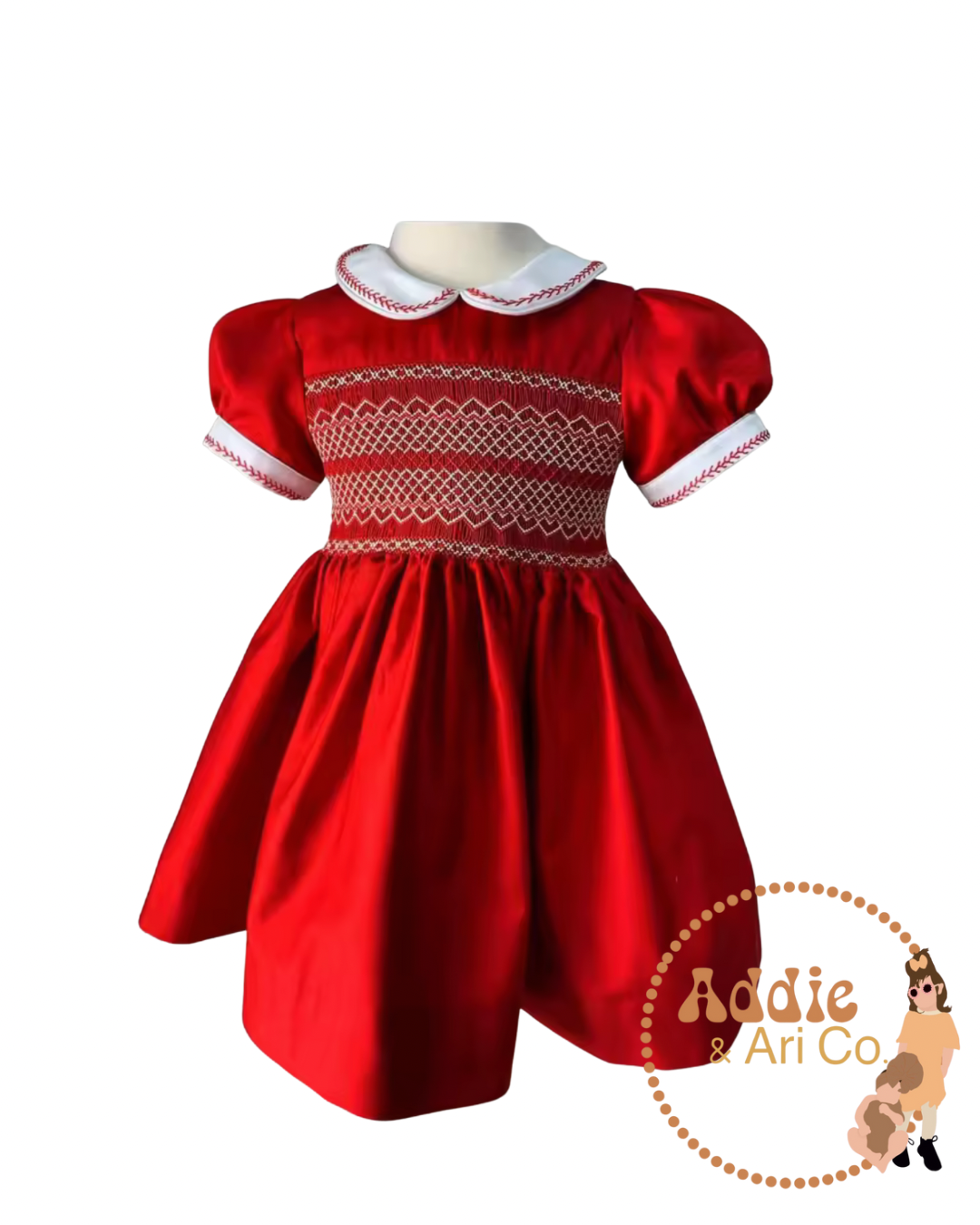 Smocked Red Christmas