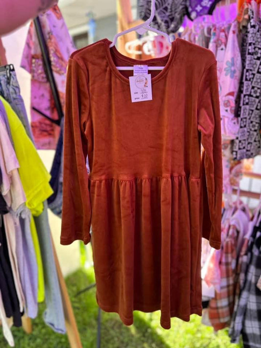 Fall velvet dress