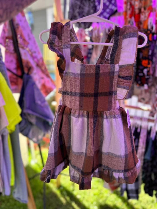 12/18M Plaid Overall Dress