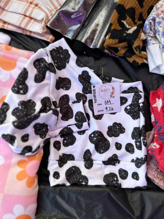 3M one shoulder top (Cowprint)