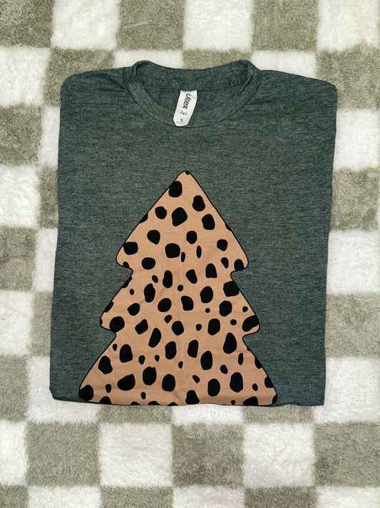 Cheetah Christmas Tee