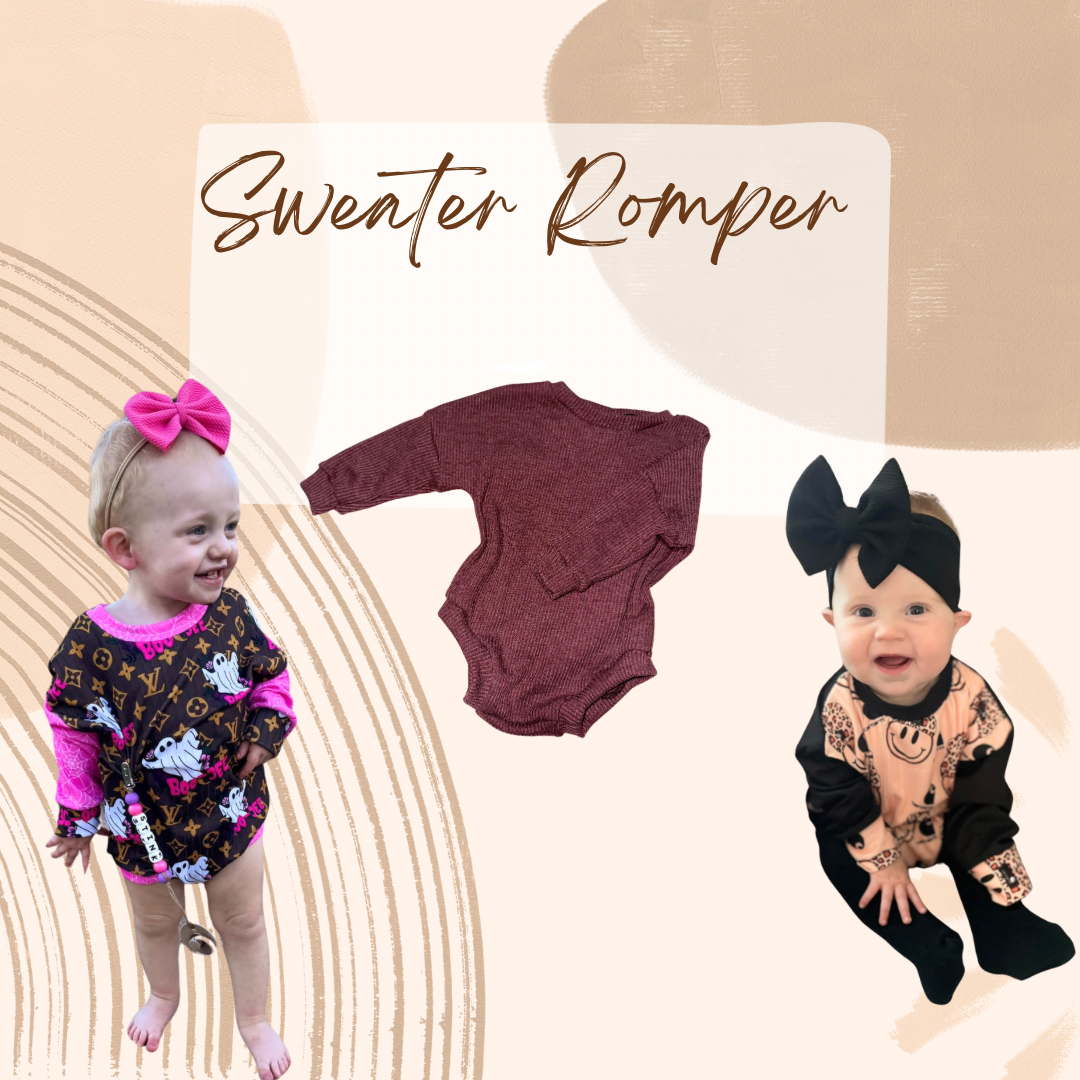 Sweater romper (mystery print)
