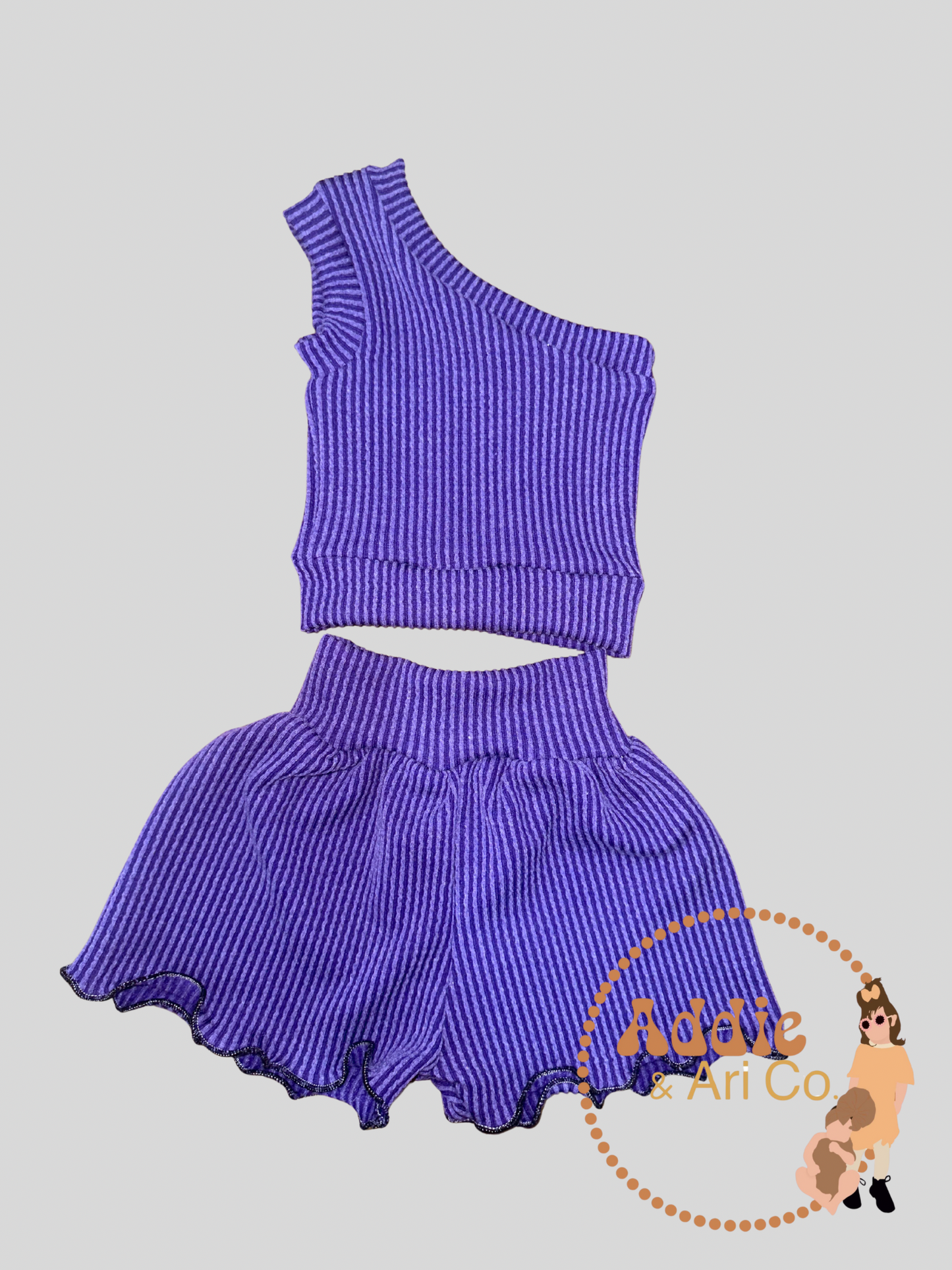 One-Shoulder Top & Breezy Shorts