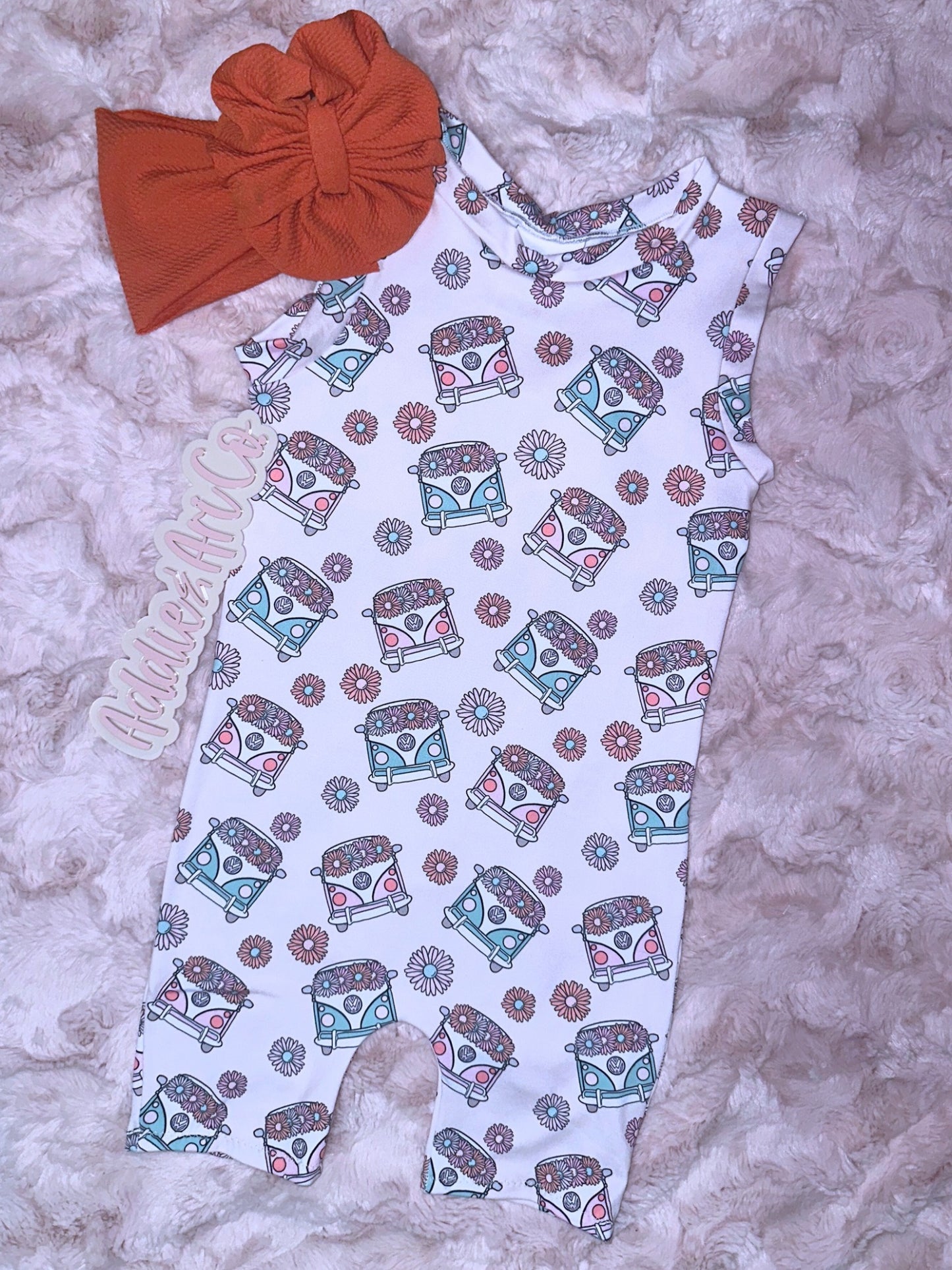 Ollie romper (mystery print)