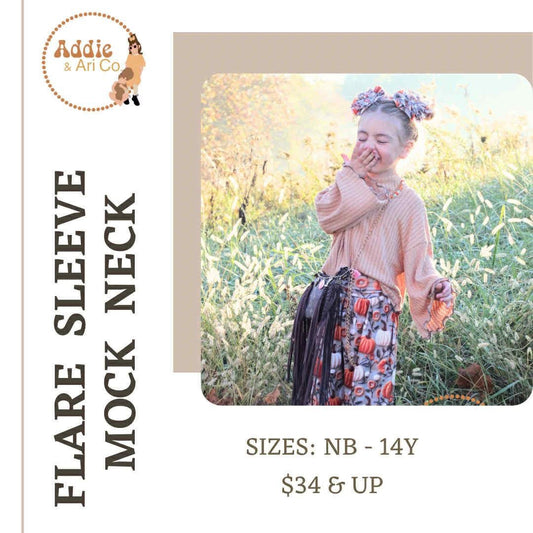 Mock Neck (Flare Sleeve)