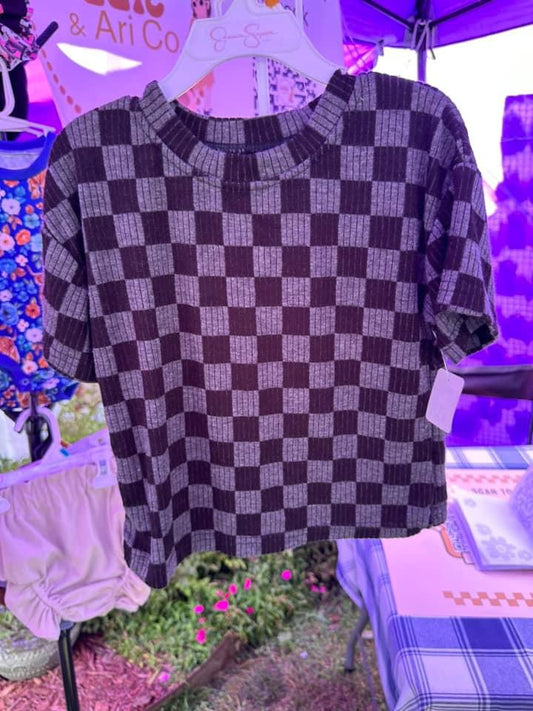 Black/grey checkered lounge set