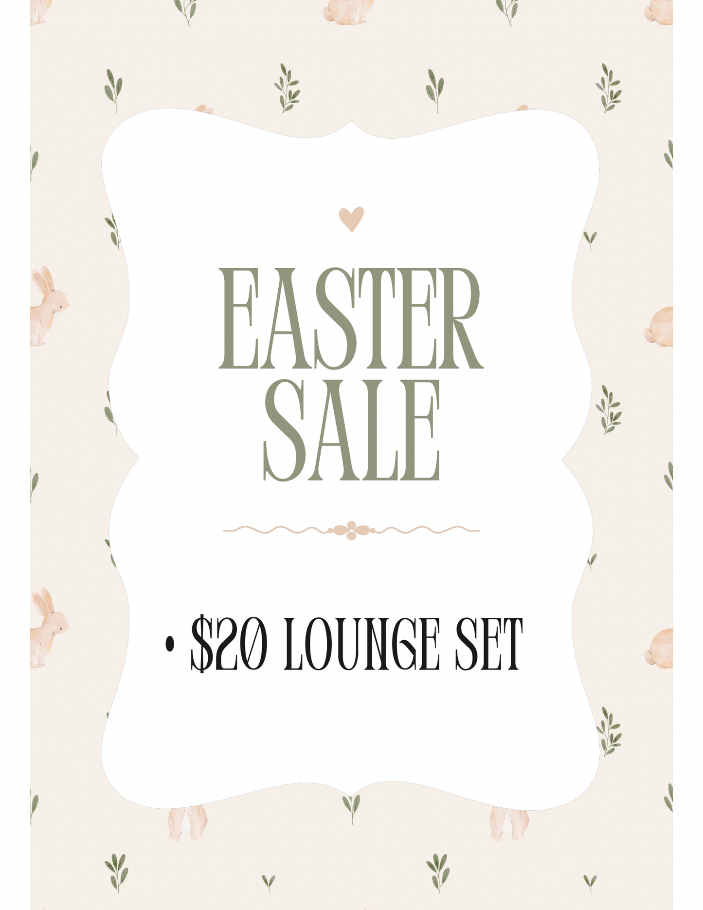 $20 Lounge Sets (Up to 4T)