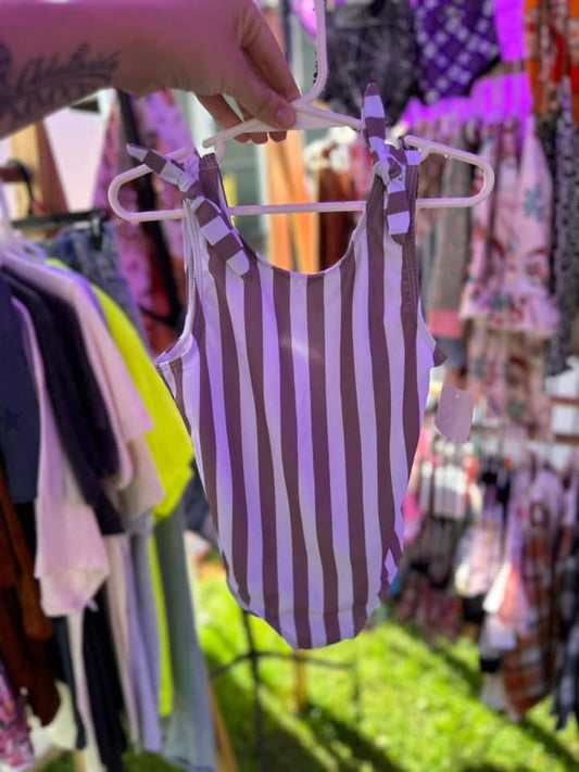 Striped beige SWIM