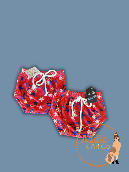 4th of July boy shorts